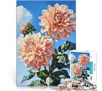Rompecabezas para Adolescentes 1000 Piezas Florecer en Dalia Entrena tu Cerebro y Tus Manos Decoración artística del hogar 52x38cm