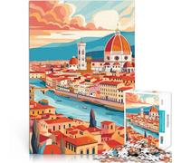 Rompecabezas para Adolescentes 1000 Piezas Florencia, Italia Reducción del estrés Interesante Colección de Artistas, Bellas Artes 38x26cm