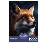 Rompecabezas para Adolescentes 1000 Piezas Fox Cool Rompecabezas para Adultos Juguete Decoración De Pared Corte De Precisión Ayuda A Ejercitar El Cerebro 70x50cm/1000pcs