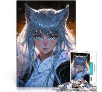Rompecabezas para Adolescentes 1000 Piezas Furia Felina de la Escarcha Juego de ingenio Actividades Divertidas en casa, Regalos de cumpleaños, Regalos de Viaje, 52x38cm