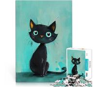 Rompecabezas para Adolescentes 1000 Piezas Gatito Curioso Juegos educativos Decoración del hogar Regalos de cumpleaños, Regalos, Arte Mural 75x50cm