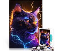 Rompecabezas para Adolescentes 1000 Piezas Gato Estrella Competición de Velocidad de Manos Cada Pieza es única: un desafiante y Divertido Juego Familiar 52x38cm
