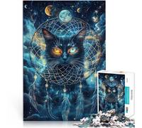 Rompecabezas para Adolescentes 1000 Piezas Gato mágico~ Juguetes Juegos Educativos Antiestrés Decoración hogar 75x50cm