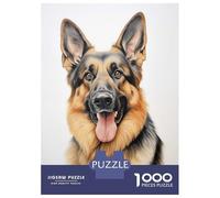 Rompecabezas para Adolescentes 1000 Piezas German Shepherd Dog Rompecabezas para Adultos Juegos Relajantes Regalo De Cumpleaños para Cumpleaños, Navidad 70x50cm/1000pcs