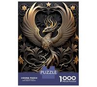 Rompecabezas para Adolescentes 1000 Piezas Golden Queen Phoenix Wings Rompecabezas para Adultos Juegos Relajantes Regalo De Cumpleaños para Cumpleaños, Navidad 38x26cm/1000pcs