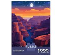 Rompecabezas para Adolescentes 1000 Piezas Grand Canyon Night Rompecabezas para Adultos Juguetes Antiestrés Patrón De Montaje Oferta como Regalo para Toda La Familia 70x50cm/1000pcs