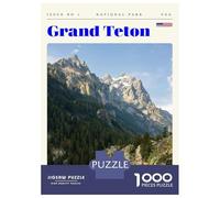 Rompecabezas para Adolescentes 1000 Piezas Grand Teton National Park Travel Art Rompecabezas para Adultos Juguete Decoración De Pared Corte De Precisión Ayuda A Ejercitar El Cerebro 70x50cm/1000pcs