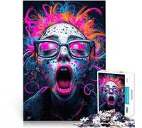 Rompecabezas para Adolescentes 1000 Piezas Grito de neón Entrena tu Cerebro y Tus Manos Decoración de Pared cumpleaños y Navidad 50x70cm
