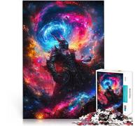 Rompecabezas para Adolescentes 1000 Piezas Guerrero Demonio Cósmico Juguetes de Entretenimiento Familiar Mejorar la Memoria 75x50cm