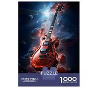 Rompecabezas para Adolescentes 1000 Piezas Guitar in Space Rompecabezas para Adultos Juegos Familiares Análisis Y Lógica para Cumpleaños, Navidad 52x38cm/1000pcs