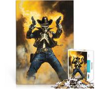 Rompecabezas para Adolescentes 1000 Piezas Gunsmoke y Bones Entrena tu Cerebro y Tus Manos Decoración hogar 52x38cm
