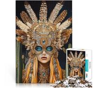 Rompecabezas para Adolescentes 1000 Piezas Hermosa Bruja Reducción del estrés Interesante con Piezas de Formas aleatorias Que se entrelazan Completamente 52x38cm