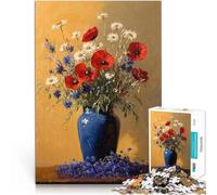 Rompecabezas para Adolescentes 1000 Piezas Hermosa Flor Alivia el estrés Vacaciones en casa Matar el Tiempo Una Obra de Arte 38x26cm
