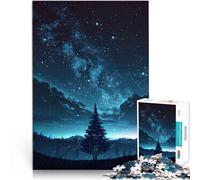 Rompecabezas para Adolescentes 1000 Piezas Hermoso Cielo Nocturno Entrena tu Cerebro y Tus Manos con póster a Juego y Hoja de Trivia 50x70cm