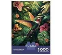 Rompecabezas para Adolescentes 1000 Piezas Hummingbird in Tropical Paradise Rompecabezas para Adultos Juego De Ingenio Difícil Difícil Regalos para Reducir El Estrés 52x38cm/1000pcs