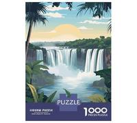 Rompecabezas para Adolescentes 1000 Piezas Iguazu Falls Argentina Rompecabezas para Adultos Juguete Decoración De Pared Corte De Precisión Ayuda A Ejercitar El Cerebro 70x50cm/1000pcs