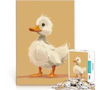 Rompecabezas para Adolescentes 1000 Piezas Ilustración de un Lindo Patito Regalos de Juegos desafiantes Decoración 75x50cm