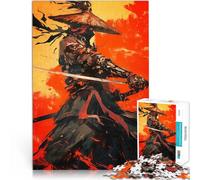 Rompecabezas para Adolescentes 1000 Piezas Ilustración del Guerrero Shinobi Juegos de relajación Regalos de Amigo Secreto 38x26cm