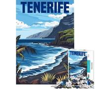 Rompecabezas para Adolescentes 1000 Piezas Isla de Tenerife España Actividades Divertidas en casa para Toda la Familia Juegos Familiares para Mayores de 14 años (38x52cm)