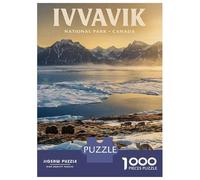 Rompecabezas para Adolescentes 1000 Piezas Ivvavik National Park Canada Landscape Rompecabezas para Adultos Juguete Decoración De Pared Corte De Precisión Ayuda A Ejercitar El Cerebro 38x26cm/1000pcs