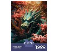Rompecabezas para Adolescentes 1000 Piezas Japanese Dragon Cherry Rompecabezas para Adultos Juegos Relajantes Regalo De Cumpleaños para Cumpleaños, Navidad 70x50cm/1000pcs