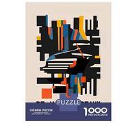 Rompecabezas para Adolescentes 1000 Piezas Jazz Bordeaux Rompecabezas para Adultos Juegos Relajantes Desafío Difícil Interacción Entre Padres E Hijos 38x26cm/1000pcs