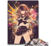 Rompecabezas para Adolescentes, 1000 Piezas, Juego Educativo de Anime para Chicas, Juguete de desafío, decoración de Pared, cumpleaños y Navidad, 26x38cm