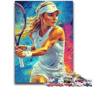 Rompecabezas para Adolescentes, 1000 Piezas, Juego Educativo Familiar de Tenis, decoración de Pared, cumpleaños y Navidad, 26x38cm
