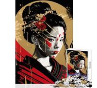Rompecabezas para Adolescentes 1000 Piezas Juguete de Geisha Pop decoración de Pared Obra de Arte Regalo Juego Familiar interacción Entre Padres e Hijos tamaño 38x26cm