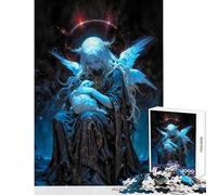 Rompecabezas para Adolescentes 1000 Piezas Juguete de la Divina María decoración de Pared Obra de Arte Regalo Juego Familiar interacción Entre Padres e Hijos tamaño 50x75cm