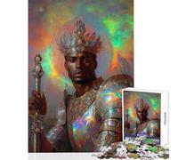 Rompecabezas para Adolescentes 1000 Piezas Juguete de príncipe ópalo Africano decoración de Pared Regalo de Amigo Secreto Juego Imposible Mejora el Amor Entre Parejas tamaño 38x26cm