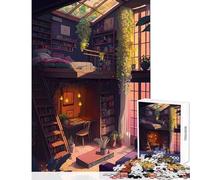 Rompecabezas para Adolescentes 1000 Piezas Juguete para Decorar la Pared del desván Regalo Divertido Juego Educativo con póster a Juego y Hoja de Trivia tamaño 38x52cm