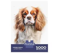 Rompecabezas para Adolescentes 1000 Piezas King Charles Spaniel Dog Rompecabezas para Adultos Juegos Relajantes Regalo De Cumpleaños para Cumpleaños, Navidad 52x38cm/1000pcs