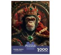 Rompecabezas para Adolescentes 1000 Piezas King of The Monkeys Rompecabezas para Adultos Juego De Ingenio Difícil Difícil Regalos para Reducir El Estrés 52x38cm/1000pcs
