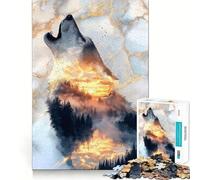 Rompecabezas para Adolescentes 1000 Piezas La Llamada del Horizonte Dorado Diversión,Creatividad,Juego Mental,relajación,Tiempo de diversión, (38x52cm)