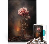 Rompecabezas para Adolescentes 1000 Piezas La Rosa marchita Juego desafiante y Juego Familiar Interacción Entre Padres e Hijos 75x50cm
