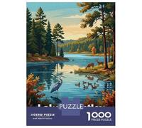 Rompecabezas para Adolescentes 1000 Piezas Lake Brantley USA Nature Scene Rompecabezas para Adultos Juguetes Antiestrés Patrón De Montaje Oferta como Regalo para Toda La Familia 38x26cm/1000pcs
