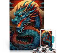 Rompecabezas para Adolescentes 1000 Piezas Leyenda de la Serpiente dragón Alivio del estrés Toda la Familia. 38x26cm
