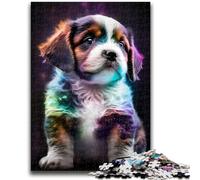 Rompecabezas para Adolescentes 1000 Piezas Lindo Cachorro del Universo Ayuda al Cerebro a ejercitar Juguetes adictivos para Cultivar la Paciencia Adecuado para Parejas 26x38cm