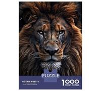 Rompecabezas para Adolescentes 1000 Piezas Lion Closeup Face Rompecabezas para Adultos Juegos Familiares Análisis Y Lógica para Cumpleaños, Navidad 52x38cm/1000pcs