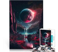Rompecabezas para Adolescentes 1000 Piezas Luna de Sangre Ascendente Corte de precisión Actividades Divertidas en casa, Regalos de cumpleaños, Regalos de Viaje, 75x50cm