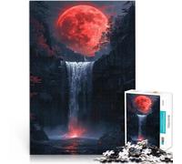 Rompecabezas para Adolescentes 1000 Piezas Luna de Sangre roja Competición de Velocidad de Manos Colección de Artistas, Bellas Artes 52x38cm