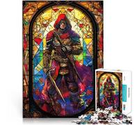 Rompecabezas para Adolescentes 1000 Piezas Mago de Batalla de vitrales Juguetes de Juego desafiantes Decoración del hogar 75x50cm