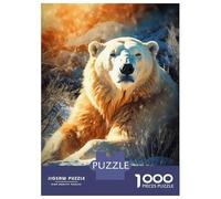 Rompecabezas para Adolescentes 1000 Piezas Majestic Polar Bear Rompecabezas para Adultos Juegos Relajantes Análisis Y Lógica para Cumpleaños, Navidad 70x50cm/1000pcs