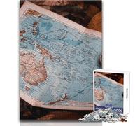 Rompecabezas para Adolescentes, 1000 Piezas, mapas, póster, diversión Familiar, Noche de Juegos, Aprendizaje, Regalo Educativo, cumpleaños, tamaño 50x75cm