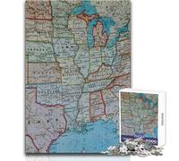 Rompecabezas para Adolescentes, 1000 Piezas, mapas, póster, diversión Familiar, Noche de Juegos, Aprendizaje, Regalo Educativo, cumpleaños, tamaño 38x26cm