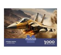 Rompecabezas para Adolescentes 1000 Piezas Military Jet Fighter Aircraft-3 Rompecabezas para Adultos Juego De Ingenio Difícil Difícil Regalos para Reducir El Estrés 38x26cm/1000pcs