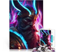 Rompecabezas para Adolescentes 1000 Piezas Mitología nórdica de Heimdall desafío Educativo Regalos de cumpleaños, Regalos, Arte Mural 38x26cm