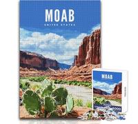 Rompecabezas para Adolescentes, 1000 Piezas, Moab, Estados Unidos, diversión Familiar y Noche de Juegos, Aprendizaje, Regalo Educativo, cumpleaños, tamaño 50x75cm