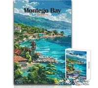 Rompecabezas para Adolescentes, 1000 Piezas, Montego Bay, Jamaica, póster de Viaje, Juego desafiante, Juguetes, desafío difícil, Gran Regalo, tamaño 50x75cm